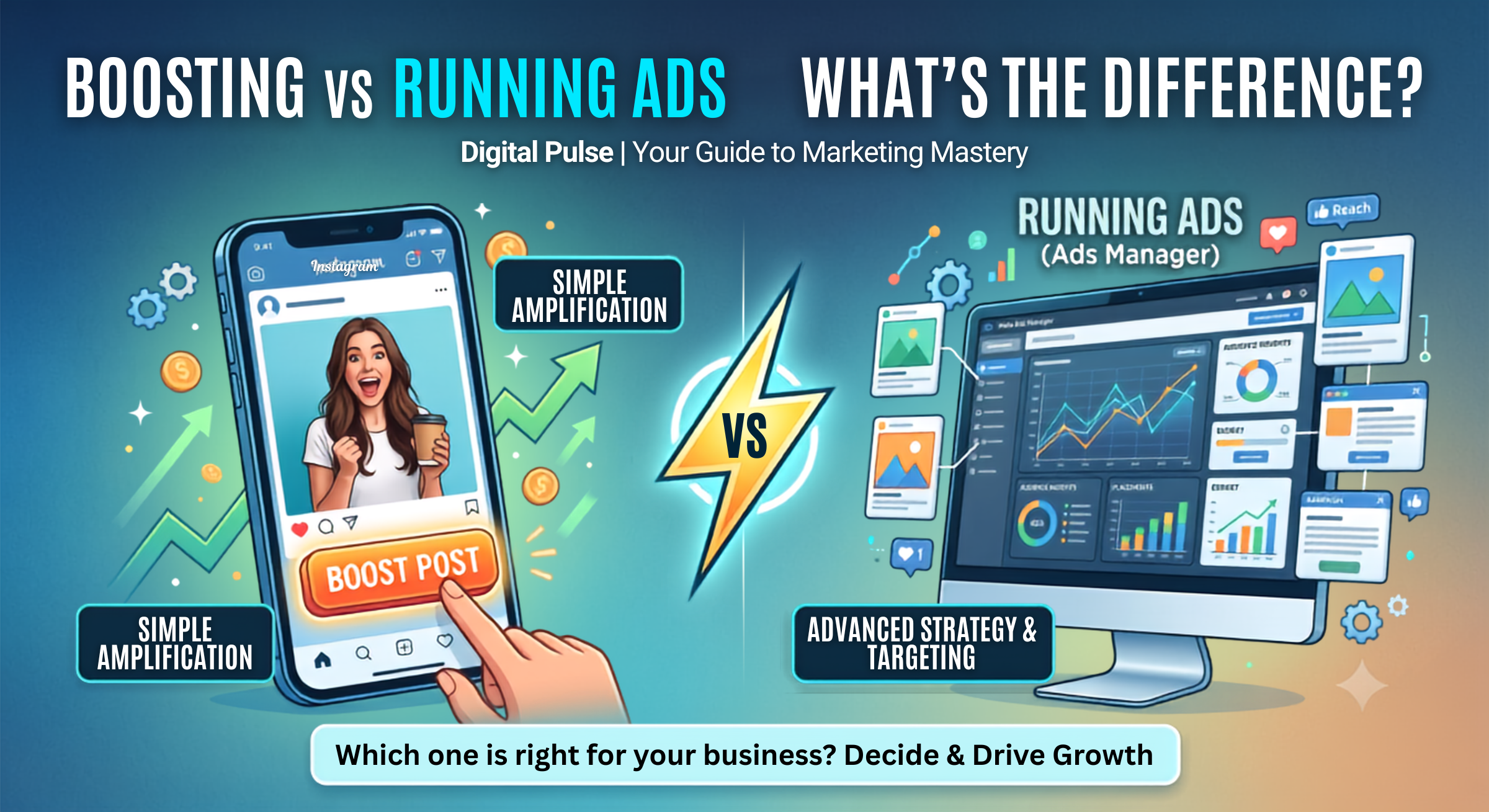 Boosting vs Running Ads — What's the Difference?
