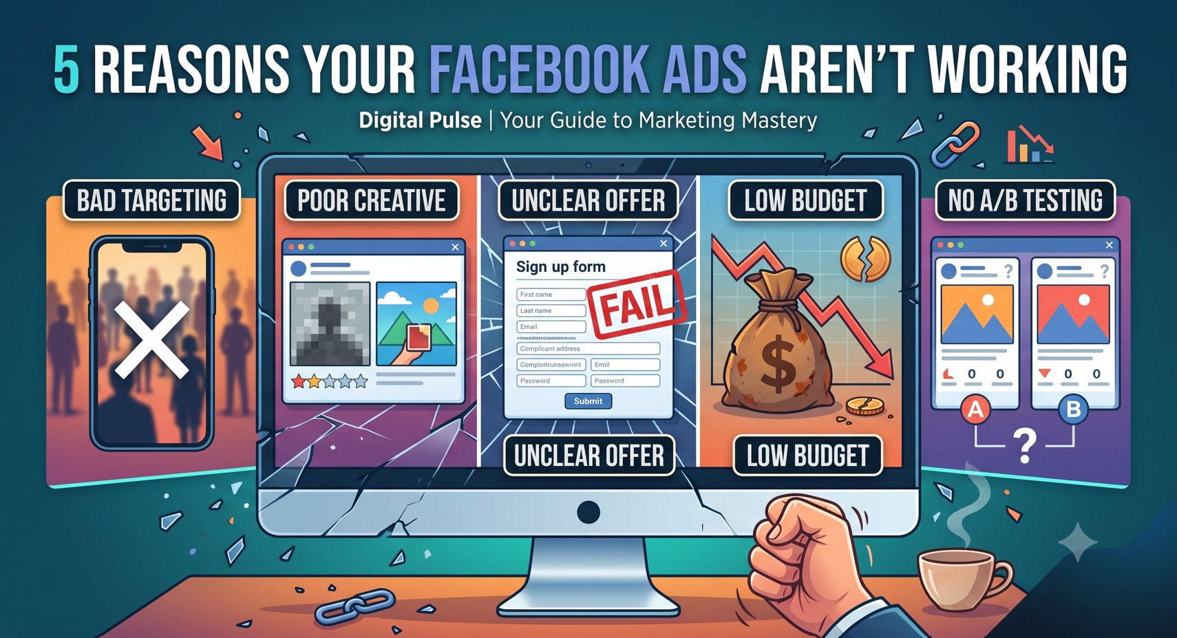 5 Reasons Your Facebook Ads Aren't Working